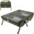 Holzkohlegrill Tragbarer Grill Doppelte Grillfläche 33,7 x 21,5 cm | Holzkohlegrills, leichter Tischgrill, für Picknicks im Freien, Camping