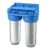 Naturewater NW-BR10B3 2-stufiger Wasserfilter, Doppelfilter, 5 µ, 20,67 mm (1/2 Zoll), Durchmesser 62 mm PP-Kartusche, Filterwandhalterung, Filterschlüssel, Sedimentfilter, Aktivkohleblock