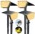 FIFlying Solarleuchten für den Garten im Freien, 4 Stück 3000 K warmweiße Solarstrahler, Solarleuchte mit IP67 wasserdicht, 3 Beleuchtungsmodi, für Außenbereich, Garten, Rasen, Pflanze, Statue, Hof, Wege