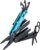 HAZET Multitool 2159-1 13-in-1 Spitzzange aus Edelstahl, Messer, Säge, Schraubendreher, Sechskantschlüssel, Schere, Gürtelclip mit robuster Gürteltasche