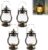 4 Stück Mini-LED-Laternen – LED-Vintage-Kerzenlaternen zum Aufhängen für festliche Dekoration, Bronze-Gold-Laterne, Mini-Laterne für Party-Dekoration, Ramadan-Dekoration, Weihnachten, Geburtstag und