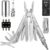 SHALL Multitools, Mehrzweckwerkzeug mit Schraubendreher-Bits und Universal-Stecknuss, 18-in-1-Multitool-Zange, für Camping, Angeln, Überleben, Jagd