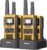 Gaswei G1pro Hochleistungs-Langstrecken-Walkie-Talkies für Erwachsene, wiederaufladbare Notfallfunkgeräte, 16-Kanal-Walkie-Talkie mit Lithium-Ionen-Akku, IP67 wasserdicht (4 Stück)