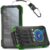 Powerbank 56800 mAh PD30W Solar Powerbank USB C Kabelloses Laden Externes Akkuladegerät mit 4 Kabeln, Schnellladung, 6 Ausgänge, 3 Eingänge, Powerbank Solar Outdoor mit Camping-LED-Lampe, Kompass