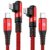 SWECENT USB-C-Ladekabel (2 Stück 2 m), 90-Grad-iPhone-Ladekabel, Power Delivery, Nylon, schnelles Typ-C-Ladekabel für iPhone 14/13/Pro/Pro Max/Mini/12/12 Pro Max/Mini/11 Pro/X/XS/XR/8/SE/8 Plus