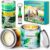 Creashine Citronella Kerzen Outdoor 4er Set, 800g Sojawachskerzen mit Zitronengrasduft, lange Brenndauer für Garten, Balkon, Terrasse, Camping und Outdoor-Aktivitäten