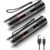 Blukar Wiederaufladbare LED-Taschenlampe, superhelle zoombare Mini-Taschenlampe mit 4 Lichtmodi und langer Betriebszeit, wasserdichte Handlampe für Camping, Wandern, Outdoor, Notfall, 2 Stück