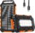 PD22.5W Solar-Powerbank, 10.000 mAh, tragbares Solar-Ladegerät, USB-C, externer Akku, für den Außenbereich, wasserdicht, mit LED-Licht und 3 Ausgängen für Smartphones, Tablets, Camping, Orange
