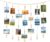 Fotowand-Bilderrahmen-Collagen, Fotoseil mit Holzperlen und 45 Clips, DIY-Fotoanzeige, hängender Bilderrahmen, Schlafzimmer, Wohnzimmer, Schlafsaal für personalisierte Fotoanzeige