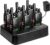 Retevis H777H Professionelles Walkie-Talkie mit Bildschirm, PMR-Funkgeräte mit 6-fach-Ladegerät, lizenziertes kostenloses Handfunkgerät, Typ-C-Aufladung, für Sicherheit, Logistik (6 Stück, schwarz)