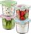 Set mit 4 runden Glasbehältern mit Deckel, 710 ml Meal-Prep-Gläser für Suppe, Salat, Müsli – luftdicht, auslaufsicher, BPA-frei, Frischhaltedosen aus Glas für Mikrowelle, Gefrierschrank, spülmaschinenfest