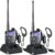 UV-5R E Walkie-Talkie, Dualband VHF/UHF mit LED-Anzeige, 128 Speicherkanäle, tragbares 2-Wege-Radio, professionell und einfach zu bedienen (Schwarz, 1 Stück) (Schwarz und Grau)