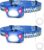 Lepro LED wiederaufladbare Stirnlampe, 2000 Lux superhelle Stirnlampe mit rotem Licht und 6 Lichtmodi, IPX4 wasserdichte Stirnlampe, ideal für Camping und Joggen, blau, 2er-Pack (inkl. USB-Kabel)