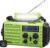 AM/FM/SW Baustellenradio, Kurbelradio, tragbares 5-Wege-Wetter-Solarradio, Dynamo-Handkurbel, Powerbank, LED-Campinglicht, SOS-Alarm, Kompass, USB-Anschluss zum Aufladen des Mobiltelefons im Notfall