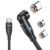 VAFOTON 9 Pin USB C Magnetisches Ladekabel 2m, PD 60W Schnellladung Magnetisches Ladekabel, 540° Magnetkabel für Typ C/Micro USB