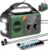 27000 mAh Notfallradio mit Kurbel, Solar-, Batterie- und USB-betrieben, tragbares AM/FM-Wetterradio mit Bluetooth/Kopfhöreranschluss/Leselampe/Taschenlampe/Kompass/SOS-Alarm für Camping im Freien