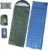 Outdoor-Set – Luftmatratze mit Fußpumpe & Schlafsack mit Kissen | Isomatte 12 cm, ultraleicht und wasserdicht, Luftmatratze mit kleinem Packmaß – für Camping, Wandern, Strand und Zelt