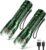 BUCASA Taschenlampe LED wiederaufladbar, 2000 Lumen, extrem helle LED-Taschenlampe mit 3 Modi, 2 Stück, zoombare Taschenlampen, Kinder, wasserdicht, lange Laufzeit, Taschenlampe für Camping, Notfälle (grün-grün)
