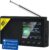 Tragbares DAB-Radio, DAB Plus-Radio klein, Bluetooth, Stromversorgung über USB-C und wiederaufladbarer Akku, 12 Stunden Wiedergabe, 2,4-Zoll-LCD-Display, Kopfhöreranschluss, Dual-Alarm, UKW, 40 Voreinstellungen
