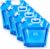 ElevaPulse 4 Stück faltbare Wasserkanister, Wasserkanister, 10 l, faltbarer Wasserkanister, Wasserkanister, Camping, Wasserbehälter für Outdoor-Festival, Wandern, Campingzubehör