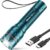 GEARLITE LED-Taschenlampe, wiederaufladbar, 2000 Lumen, LED-Taschenlampe, extrem hell mit 3 Modi, zoombare Mini-Handlampe mit langer Laufzeit, IP65 wasserdichte Taschenlampe für Camping im Freien (1, Blaugrün)