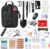 Erste-Hilfe-Set, Survival-Set mit Survival-Tool, gefüllter Notfallrucksack, Erste-Hilfe-Set, Outdoor-Survival-Set für Auto, Camping, Rucksackreisen, Wandern, Jagd
