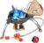 WADEO 7200W winddichter Campingkocher, Camping-Gaskocher mit Piezo-Zündung und Butan-Adapter, Tragbarer Campingherd Rucksackkocher Gasbrenner mit Aufbewahrungsbox für Camping Wandern Picknick