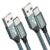 Gianac USB Typ C Kabel, 2er Pack 2m + 2m, 3A USB C Ladekabel und Datenkabel Nylon geflochtenes Fast Charge Sync Schnellladekabel für Samsung S10/S9/S8+, Huawei P30/P20/P10, Google Pixel, Xperia XZ