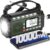 PRUNUS J-924S AM/FM/SW Kurbelradio Notfall-Weltempfänger, Notfallradio mit 10.000 mAh Akku, Solarradio-Überlebensausrüstung mit Taschenlampe/SOS-Alarm/Handy-Ladefunktion für Ourdoor, Blackout, Notfall.