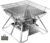 Campingmoon Campinggrill, Edelstahl, faltbar, tragbar, Holzkohlegrill, 35,6 cm, mit Tragetasche, MT-2