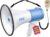 Pyle PMP59IR 50 W professionelles wiederaufladbares Lithium-Akku-Megaphon für MP3- und iPod-Player