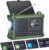 ROCAM Tragbares DAB+ Radio mit Bluetooth, 12000 mAh Kurbelradio mit 8500 mm² Solarpanel & 650 mA Kurbel, DAB/FM Digitalradio mit 2,4 Zoll Farbdisplay, 80 Sender, LED-Taschenlampe, SOS, IPX6 für Notfälle