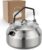 LAMBDA COFFEE GEYSIR Wasserkocher 1 Liter Edelstahl mit nur 290 g I Teekanne I Tragbarer Camping-Wasserkocher 1000 ml I Camping-Wasserkocher
