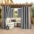Wetterfester Vorhang für den Außenbereich mit Klettverschluss, wasserdichter Sichtschutz und Sonnenschutz für Balkon/Terrasse/Veranda/Pergola/Gartenpavillon, 132 x 215 cm, Grau