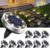 btfarm 10 Stück Solar-Bodenleuchten für den Außenbereich, 8 LED-Gartenbeleuchtung, Solar-wasserdichte Boden-Solarleuchten, Solarleuchten für Außenbereich, Garten, Rasen, Auffahrt, Gehweg, Terrasse, Warmweiß