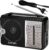 Retoo Radio Retro Vintage, klein und tragbar, AM/FM/SW – Mini-Küchenradio mit Batterie oder Kabel, hohe Lautstärke, Tischradio für Senioren, kompaktes Radio klein