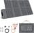 80 W tragbares Solarpanel, 19 V faltbares Solarladegerät mit USB C, USB A und DC-Ausgängen, IP65 wasserdicht, für tragbares Kraftwerk, iPhone, iPad, Camping, Wandern, Reisen im Freien