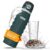 NATURBUMMLER Wasserfilterflasche (750 ml), faltbar und ultraleicht – filtert 99,99 % aller Bakterien (200 l Fassungsvermögen) – Wasserflasche mit Filter für Outdoor-Survival, Camping und Wandern