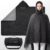 EVOCAMP Outdoor-Decke, ultraleichte warme Campingdecke, wasserabweisend, Windschutz, 200 x 140 cm, Thermodecke mit Fleecefutter, Poncho-Einlage, Stadiondecke, mit Tasche 33 x Ø 16