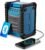 MEHRHEIT Landbeach Construction Site Radio | DAB-Radio mit Bluetooth für die Baustelle | 10.000-mAh-Akku und USB-Powerbank | 28 Stunden Akkulaufzeit | IP54 Staub- und wasserdichtes DAB Plus- und UKW-Radio