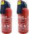 MBS FIRE Gloria Auto-Pulverlöscher P2GM, 2 kg, Brandklasse ABC, mit Halter und Plakette, 2 Stück
