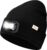 Blukar LED Beanie beleuchtete Mütze mit Licht, 2-in-1 superhelle Stirnlampe | 5 Lichtmodi, wiederaufladbar, winterwarme Laufmütze mit Lampe, für Damen und Herren, inklusive Stirnband