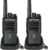 Retevis RT668H Walkie Talkie, Radio mit verstecktem Display, wiederaufladbar Typ C 1200 mAh, VOX, Geräuschunterdrückung, robust, Walki Talki für Familienfahrten, Geschenk (schwarz, 2 Stück)