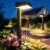 RECHOO 6 Stück Solarleuchten für den Garten im Freien, extrem helle warmweiße Solarleuchten Garten mit 1200 mAh Akku und 2 Lichtmodi, IP65 wasserdichte Solarlampen Garten, Gartendekoration, Weg