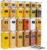 PurKeep Set mit 24 luftdichten Vorratsgläsern und Kühlschrank-Organizern, BPA-frei, Küchen-Aufbewahrungsbehälter für Müsli, Mehl, Zucker, Getreide und Backzubehör, 42 Liter großes Volumen, inklusive 24 Etiketten