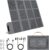 120 W tragbares Solarpanel, 19 V faltbares Solarladegerät mit USB C, USB A und DC-Ausgängen, IP65 wasserdicht und staubdicht, für tragbare Kraftwerke, iPhone, iPad, Camping, Wandern, Outdoor-Reisen