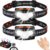Hyted LED wiederaufladbare Stirnlampe, 2 Stück, 2000 Lumen, superhelle Sensor-LED-Stirnlampe, 14 Lichtmodi, wasserdicht, leichte Stirnlampe zum Angeln, Joggen, Camping