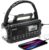 Kurbelradio mit Solar & Handkurbel, Notfallradio mit 20.000 mAh Powerbank, Outdoor, Camping & Survival, AM/FM-Radio mit LCD-Display, USB-C-Aufladung, Taschenlampe, LED-Leselicht, SOS-Alarm
