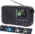 Tragbares DAB/DAB+-Radio, UKW-Digitalradio mit 3000-mAh-Akku, wiederaufladbares UKW-Radio mit Bluetooth 5.0, EQ-Modi, 80 Speicherplätze, 2,4-Zoll-Farbdisplay, Sleep-Timer, 3,5-mm-AUX-Anschluss