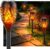 Solarleuchten für Gartendekoration im Freien, 6 Stück, Match-Game-Design, Solar-Taschenlampe, Gartenfackeln, IP65 wasserdichte Solarlampe, Gartendekoration für Wege im Freien, Hinterhöfe, Rasenbeleuchtung